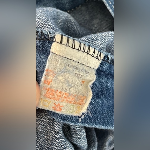 1970’s JTF Super High-Waisted, Wide Leg Blue Denim Jeans - Woman’s Size 29 - Picture 9 of 9